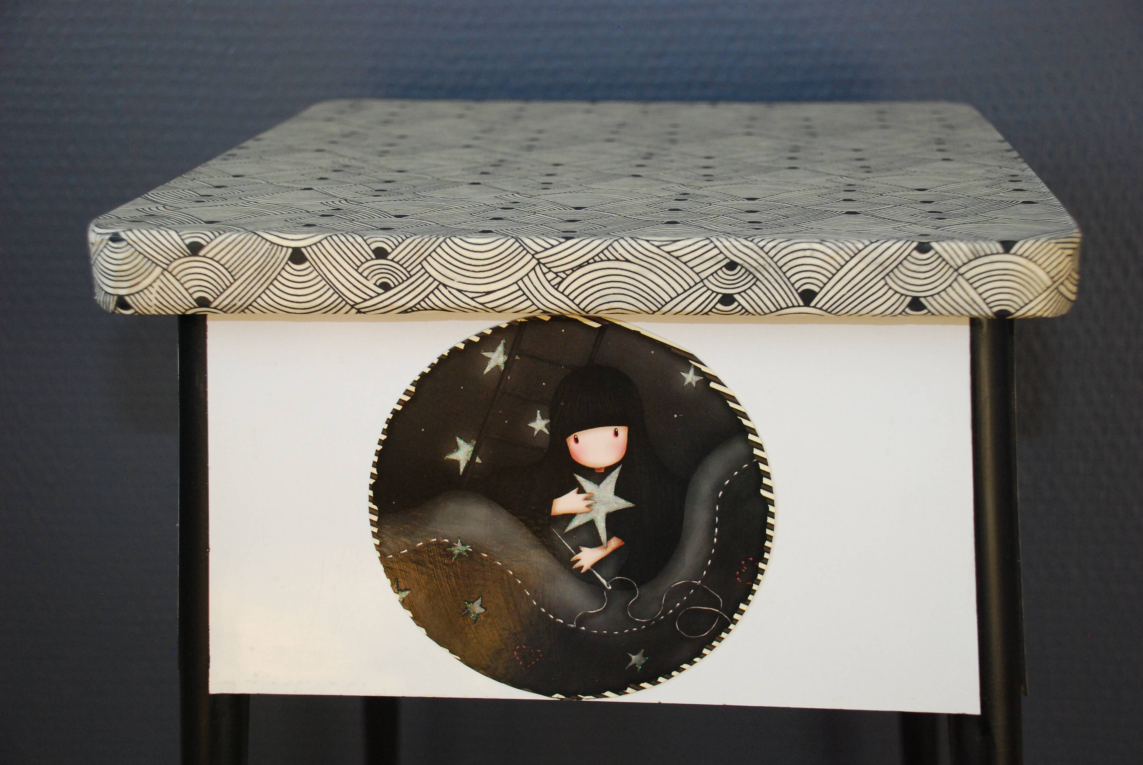 Formica stool revisited vintage