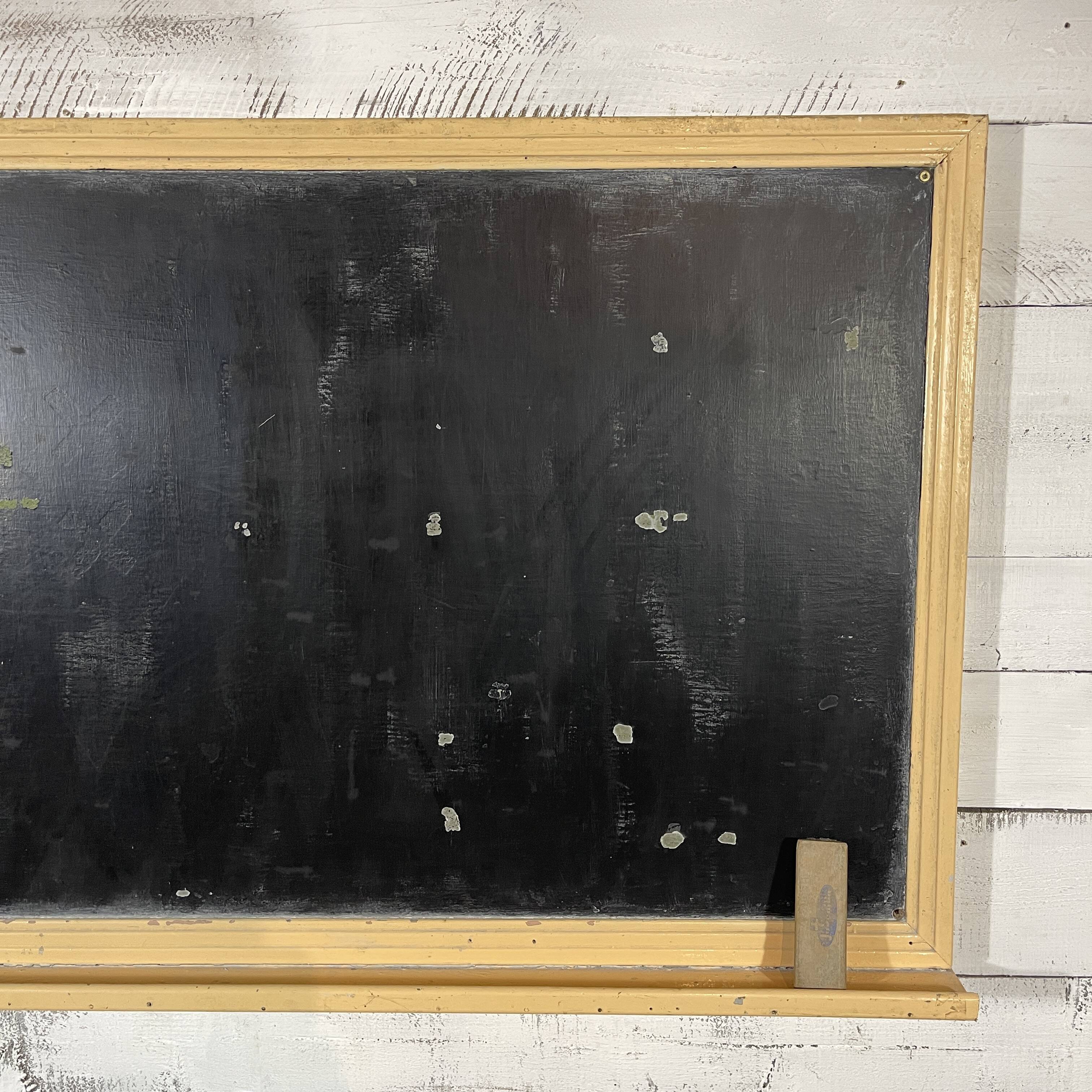 School wall blackboard