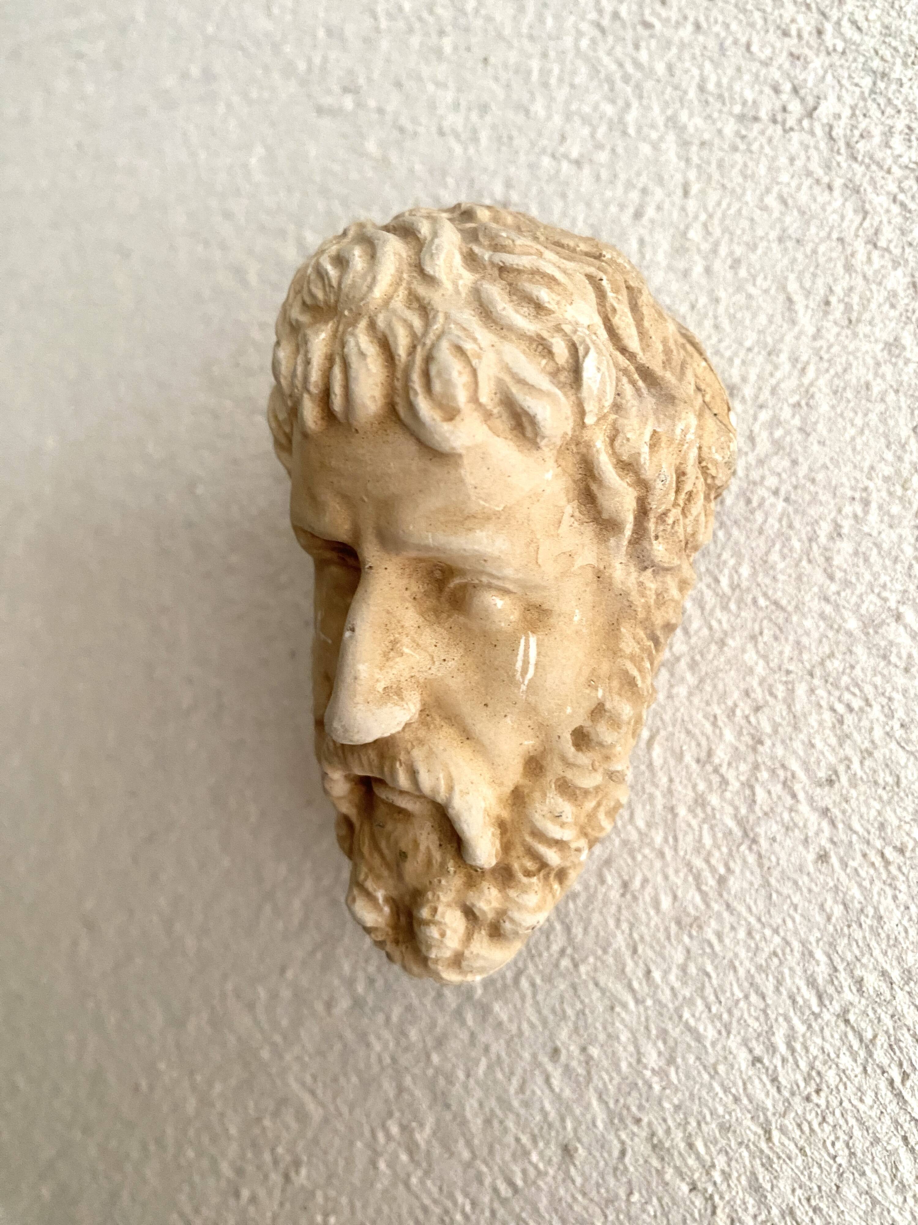 Plaster head to hang