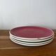 Vintage lot of 4 dessert plates Salins Deauville
