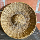 Old Basket Rising Bread Dough Wicker Braided Vintage