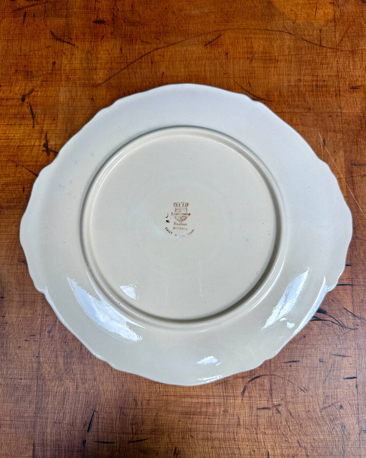 Longchamp pie dish, Mistral decor