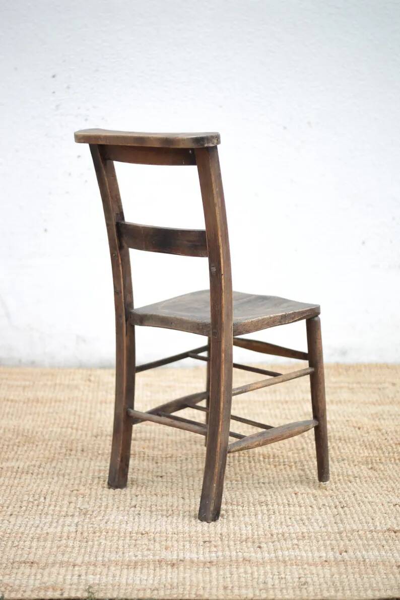 Church chair wood, religious chair, brutalist, interior decoration