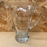 Antique Vintage Clear Blown Glass Pitcher