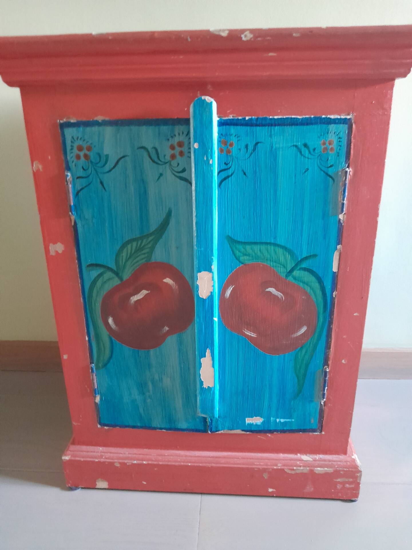 Painted wooden piece of furniture