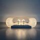 Simple wall lamp in heavy Murano glass from the mid-century, 1960, Italy.