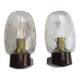 Pair of vintage RZB bathroom wall lights from the 70s in Germany