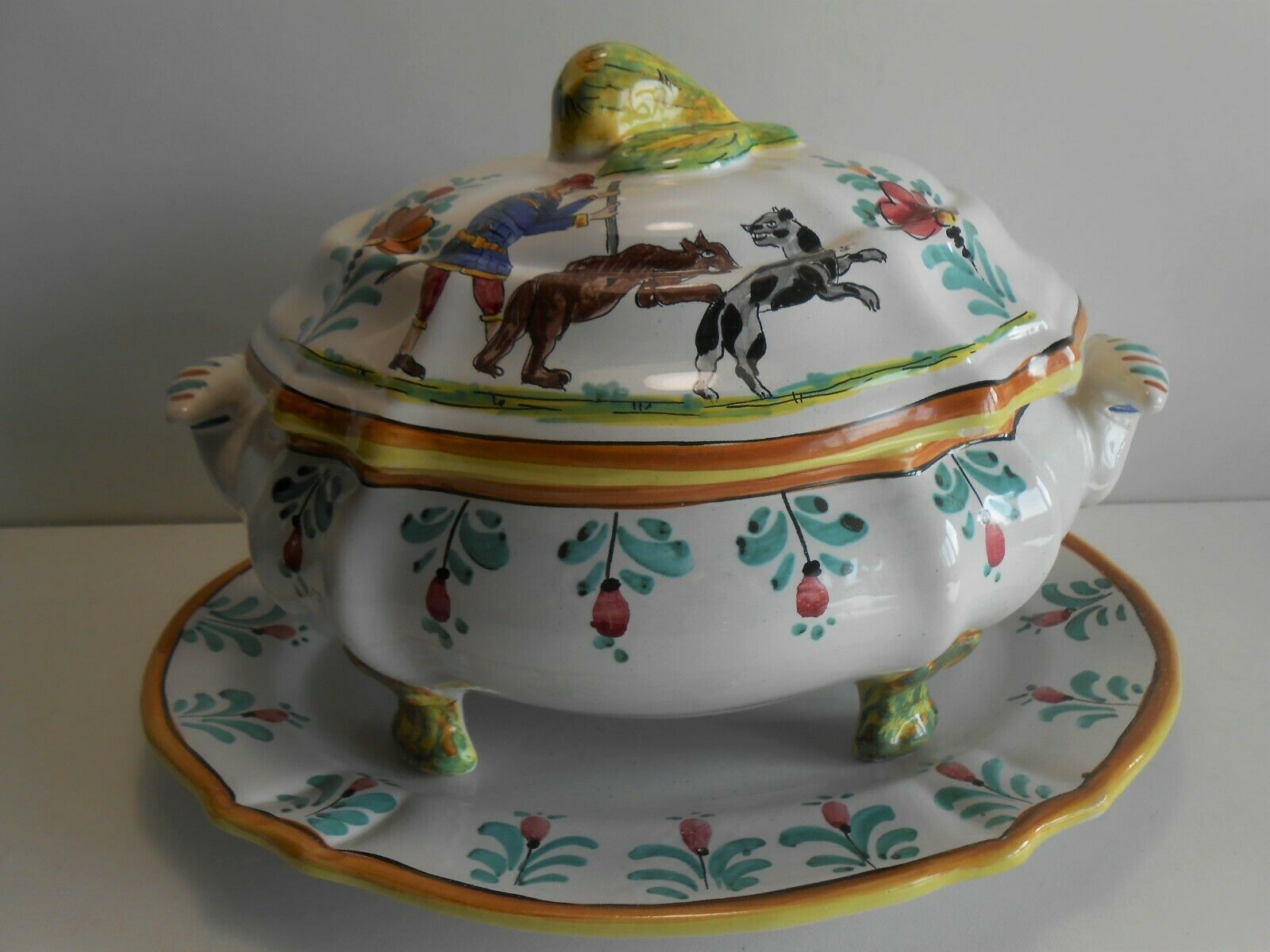 Soupiere "the antica deruta" italian faience