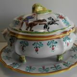 Soupiere " l' antica deruta " faience italienne