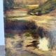Landscape at the pond, oil on canvas signed André Ricq.