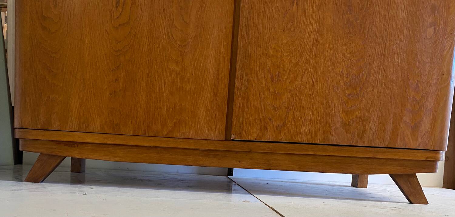 Vintage wardrobe with compass feet