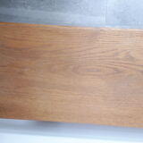 Bench in solid raw oak artisanal