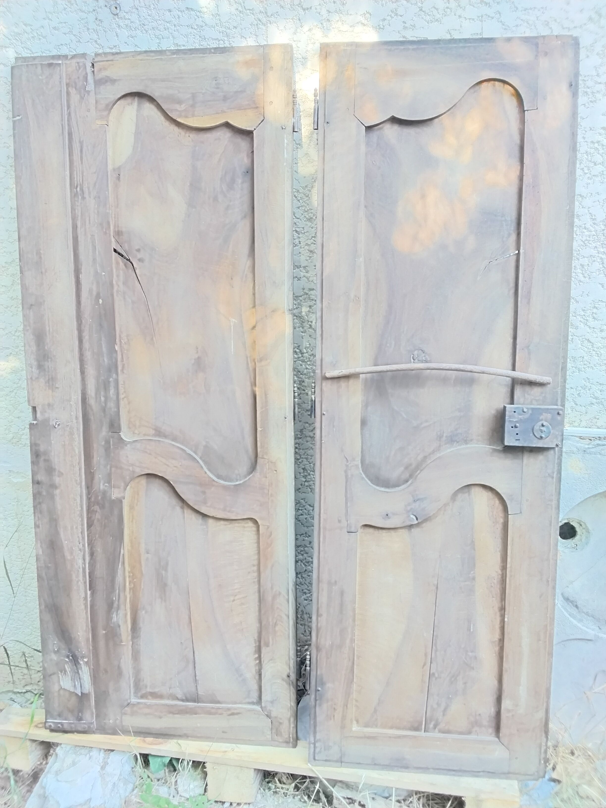 Pair of antique doors in 18th-century Louis XV style.