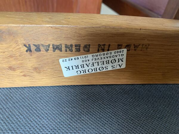 Chaises vintage danoise de Borge Mogenson