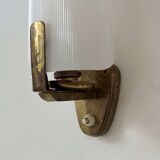 Vintage brass and Perspex wall light, Italy 1960