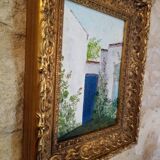 Tableau huile sur panneau.