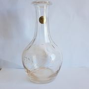 Carafe cristal d'arques épis taillé vintage