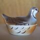 Michel Caugant terrine, partridge-shaped terrine, earthenware bird