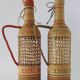 Bouteilles tressées Osier Vintage Origine Viêtnam