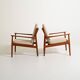 Pair of armchairs by Grete Jalk for Glostrup Møbelfabrik, 1960s
