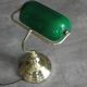 Green Glass Bankers Lamp