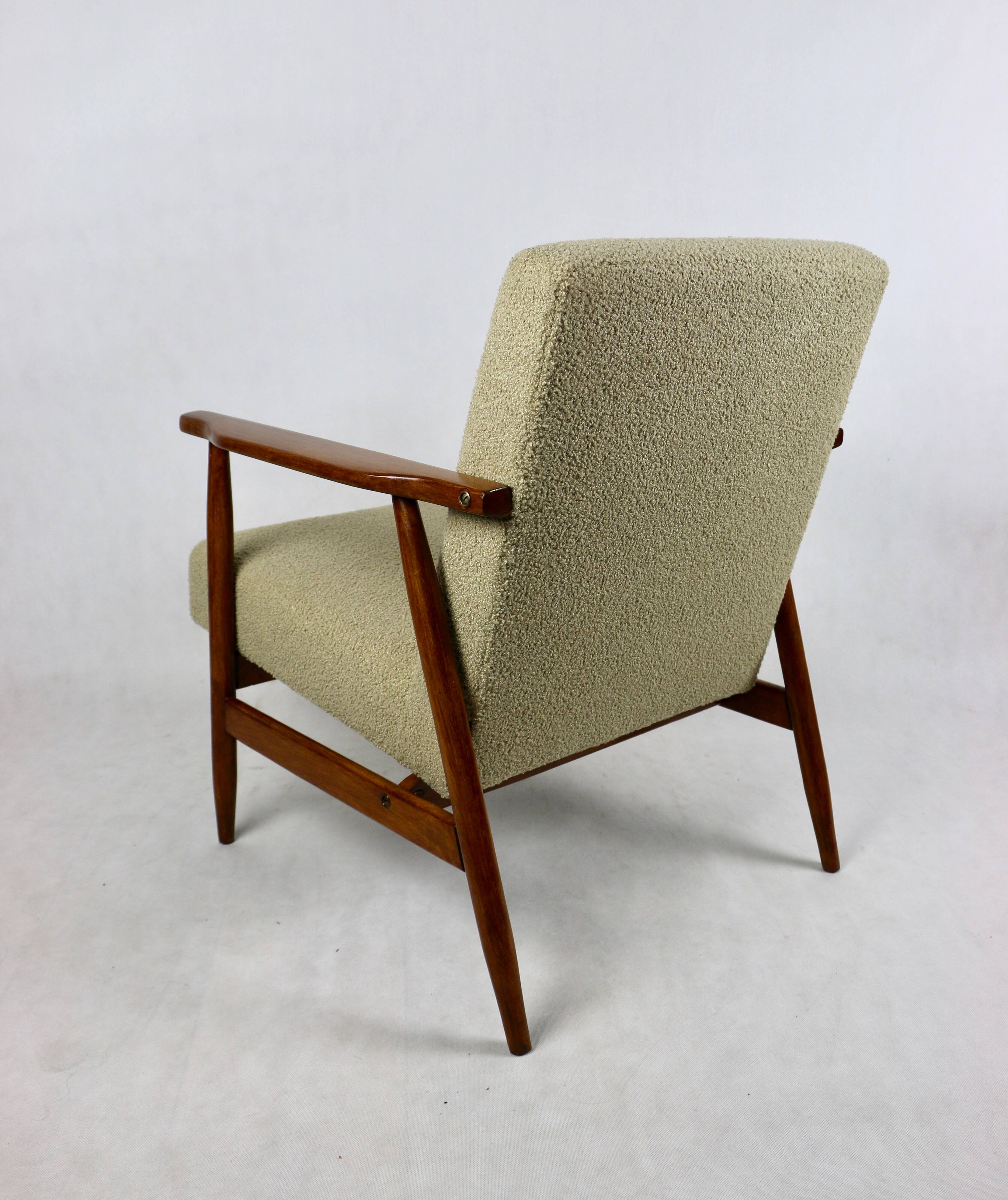 Vintage Beige Easy Boucle Chair, 1970s
