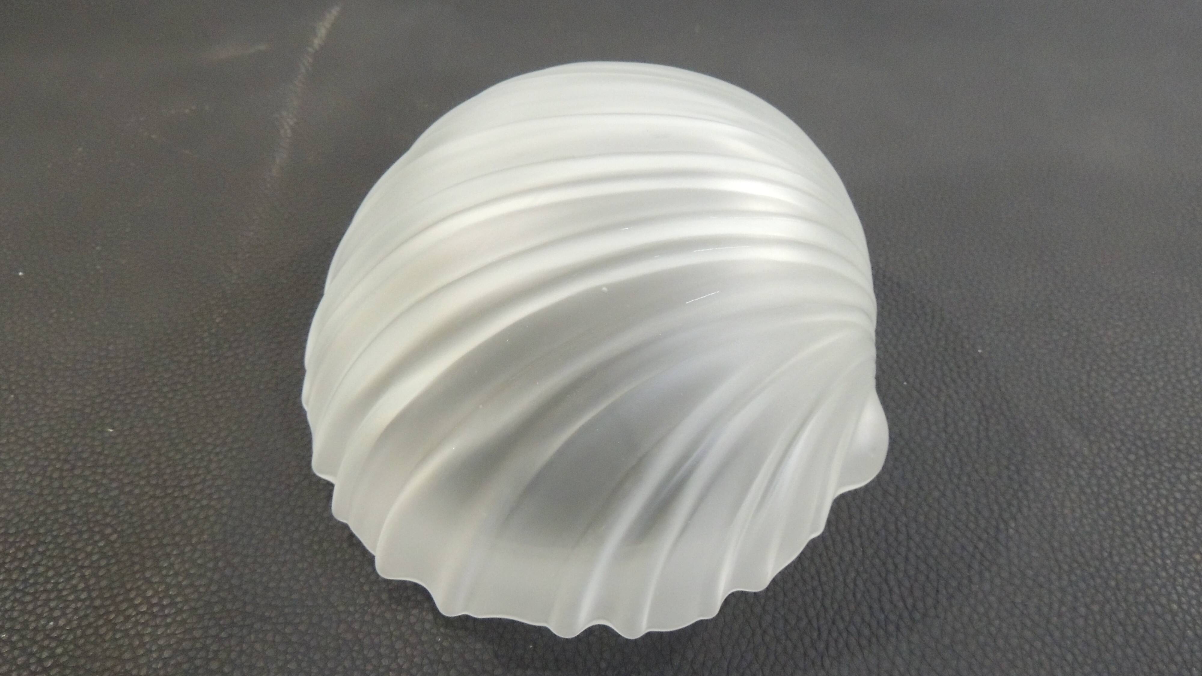 Vintage white opaline glass shell wall light – Ann wall lamp