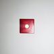 Multi-Layered Pyramid Wall Lamp In Red By Hustadt Leuchten, Germany 1970S