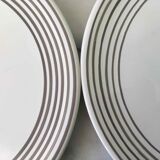 Set of 7 ceramic dessert plates