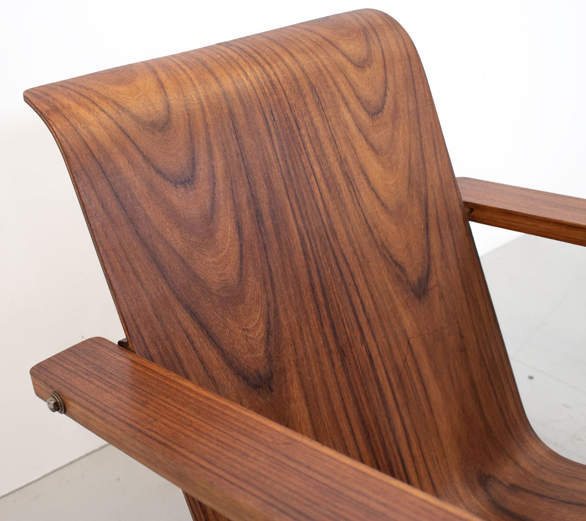 1930s modernist cantilever plywood armchair