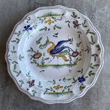 Signed hand painted porcelain dish
