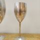 6 verres sur pied métal vintage 1970