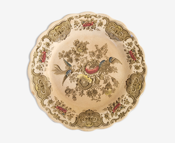 Assiette anglaise maison Ridgway modèle Windsor, au décor fleur