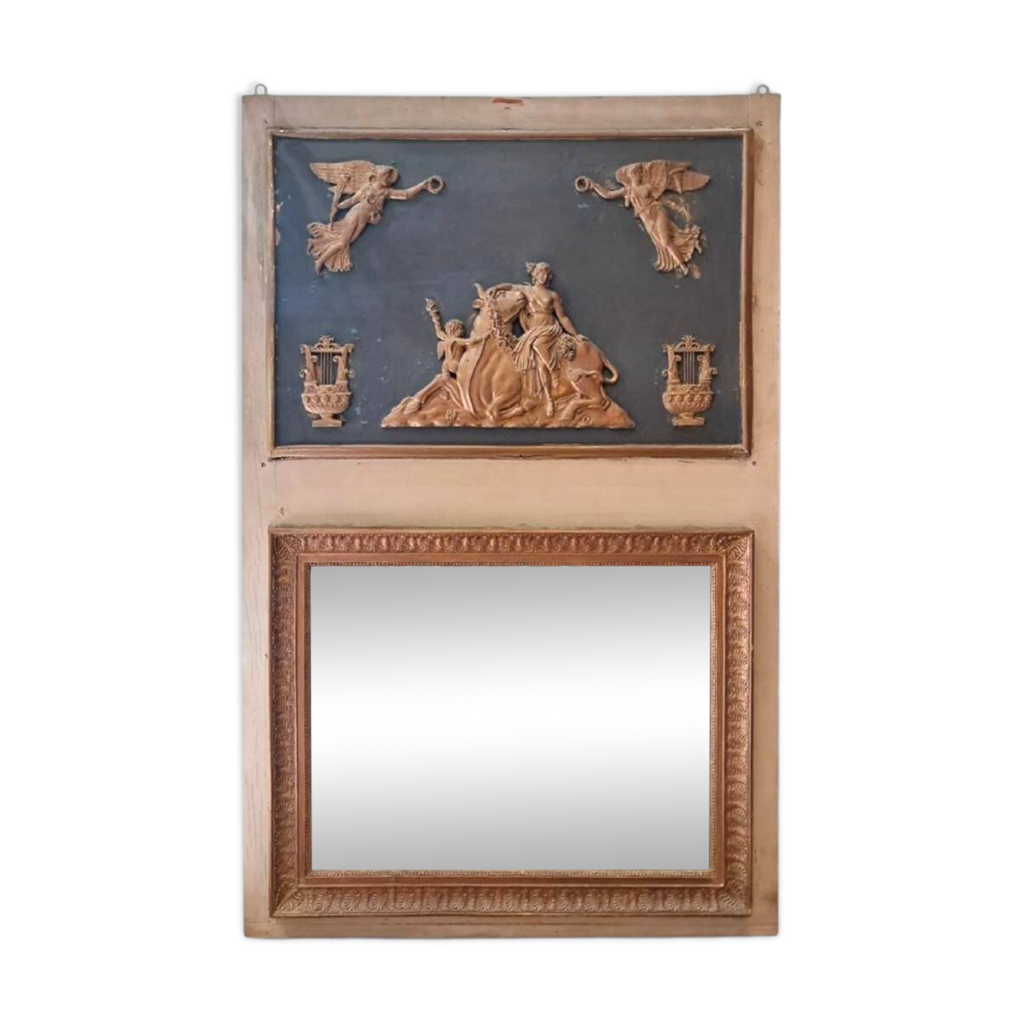 Trumeau mirror, late 19th to early 20th century.