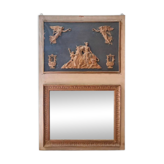 Trumeau mirror, late 19th to early 20th century.