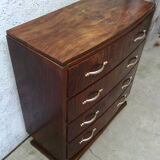Art Deco curved chest of drawers