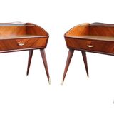 Paire de tables de chevet italiennes des années 1950