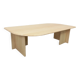 Table basse rectangulaire vintage en travertin des années 70