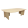 Table basse rectangulaire vintage en travertin des années 70
