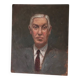 Oil portrait on panel.