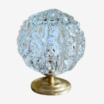 Glass "diamonds" globe lamp