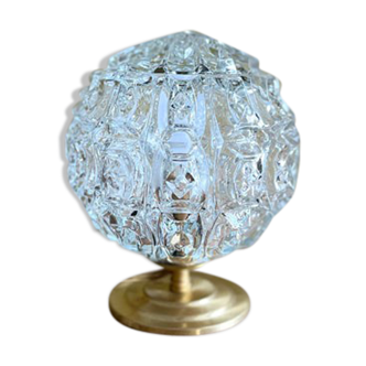 Glass "diamonds" globe lamp