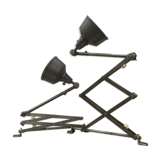 Lot 2 accordion lamps "midgard" industrial wall lamps