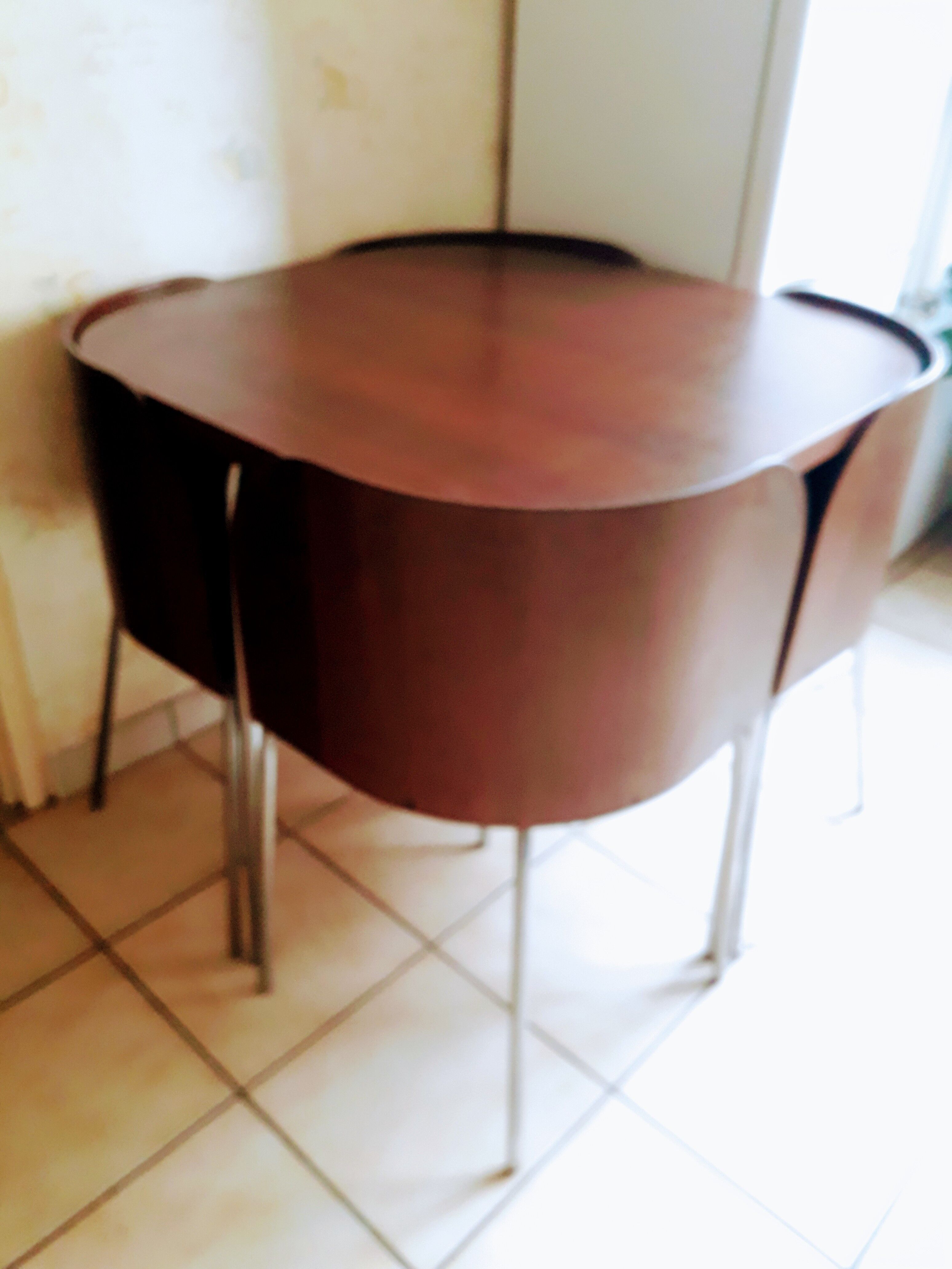 Compact dining area "fusion" table & 4 chairs