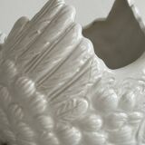 Pottery ceramic rooster - dish.