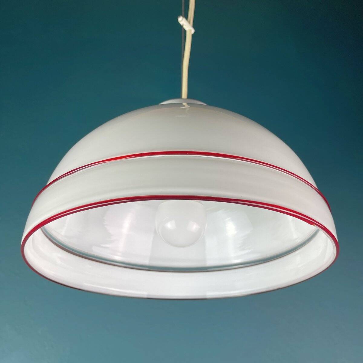 Vintage Murano glass pendant lamp, Italy, 1970s.