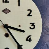 Vintage formica clock round silent wall clock "Green Jura"