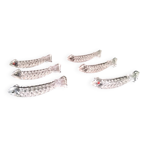 6 Porte couteaux cristal zoomorphes