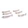 6 zoomorphic crystal knife rests