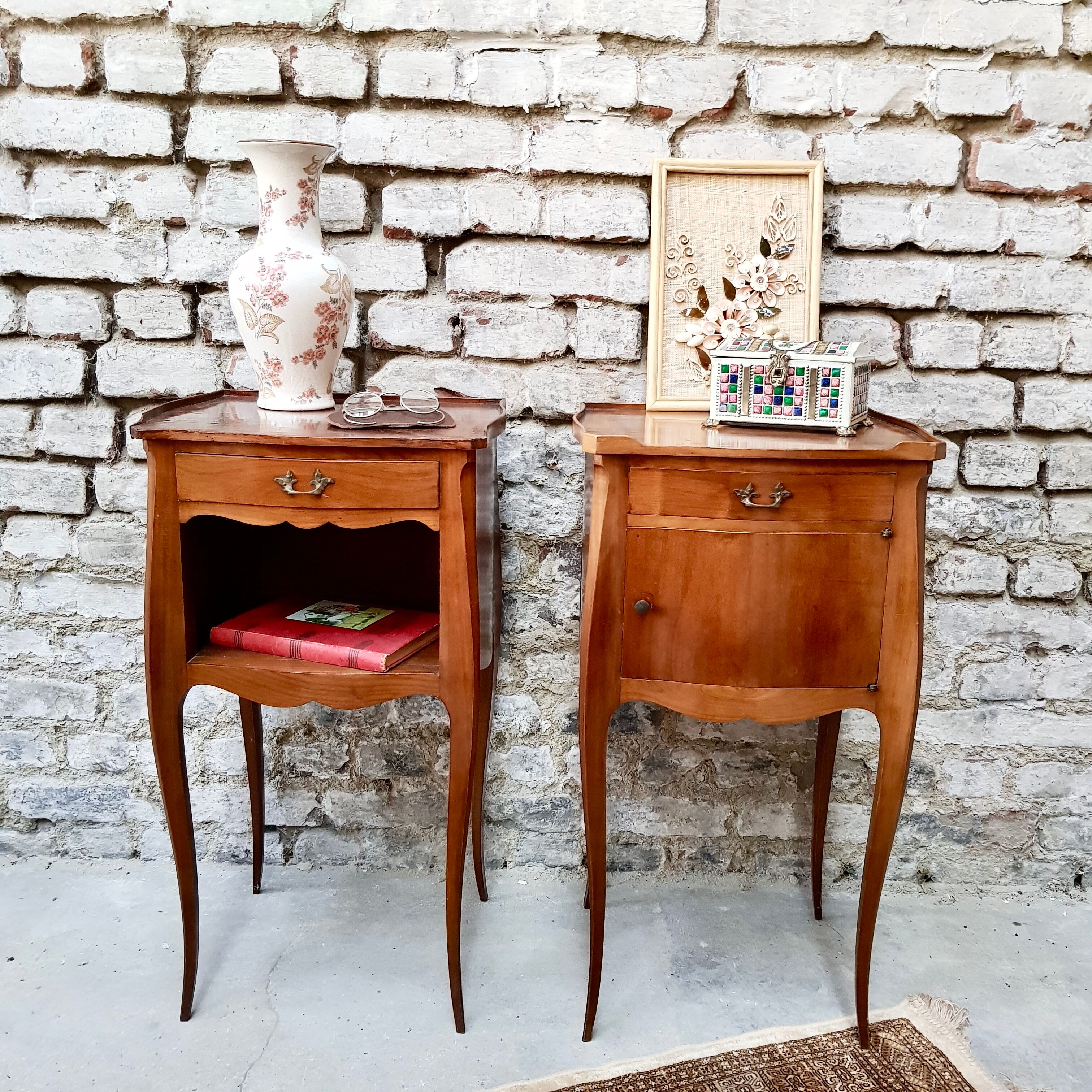 Pair of Louis XV style bedside tables